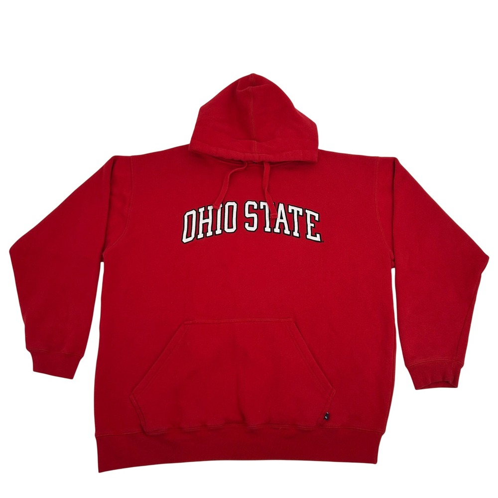 Ohio State Buckeyes J‎ America Red Hoodie Sweatshirt Men's XXL 2XL Red Pullover
